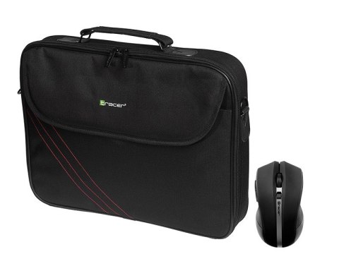 Torba na laptopa TRACER Bonito Bundle 2 + Mysz bezprzewodowa (maks.15.6"/Czarny)