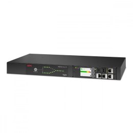 APC Przełącznik źródeł zasilania AP4423A Rack ATS, 230V, 16A, wejście C20, wyjścia 8x C13, 1x C19