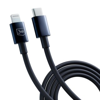 Kabel USB C/ Lightning 3mk Hyper Silicone Cable Type-C to Lightning 20W 3A czarny