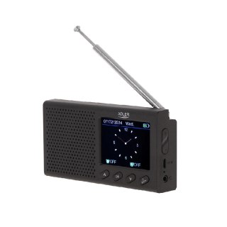 Radio przenośne Adler AD 1198 wyświetlacz LCD, Bluetooth, zegar