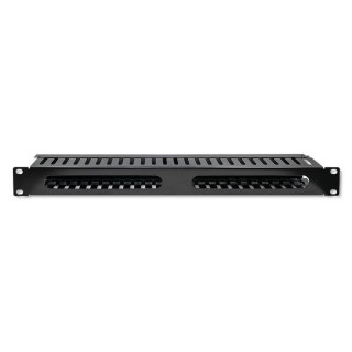 Organizer kabli QOLTEC do szaf RACK 19" | 24 porty | 1U