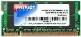 Pamięć PATRIOT (SODIMM\DDR2\2 GB\800MHz\1.8V\6 CL\Single)