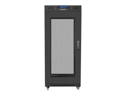 SZAFA INSTALACYJNA RACK STOJĄCA 19" 15U 800X1000 CZARNA DRZWI PERFOROWANE LCD LANBERG (FLAT PACK)