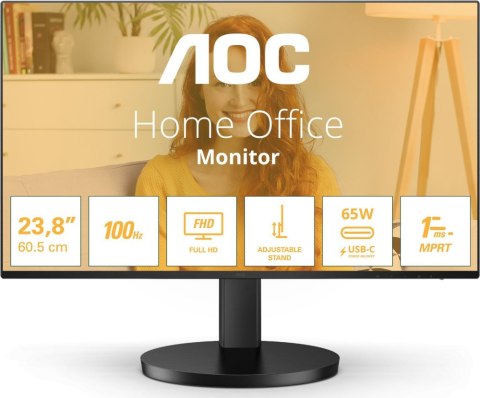 Monitor AOC 24B3CF2 (23.8" /IPS /100Hz /1920 x 1080 /Czarny)