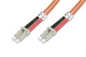 Digitus Patch cord światłowodowy FO LC/LC, dplx, MM 50/125, OM2, LSOH, 1m, pomarańczowy