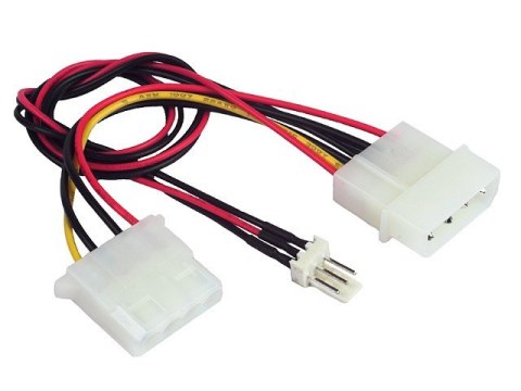 Gembird Kabel rozdzielacz zasilania 2xMOLEX/1x3PIN dla wentylatora