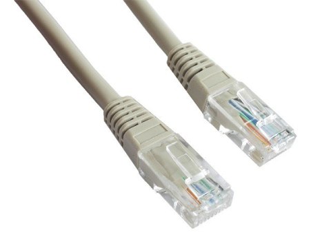 Gembird Patch cord kat.5e osłonka zalewana 1M szary