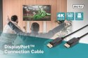 Digitus Kabel połączeniowy DisplayPort z zatrzaskami 4K 60Hz UHD Typ DP/DP M/M czarny 1m