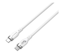 HyperDrive Kabel Hyper Juice 240W Silicone USB-C to USB-C Cable 2m - White