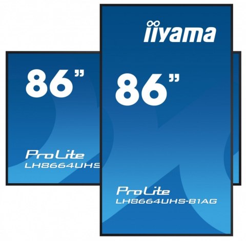 IIYAMA Monitor 85.6 cala ProLite LH8664UHS-B1AG,24/7,IPS,ANDROID.11,4K