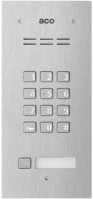 ACO COMO-PRO-CODE-A1 Panel domofonowy COMO-PRO-CODE-A1, audio, 1 przycisk dzwonienia, zamek szyfrow