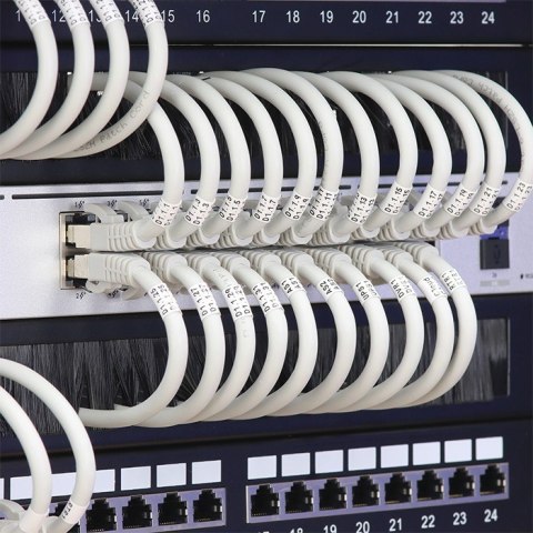 Qoltec Przepust szczotkowy do szaf RACK 19" | 1U