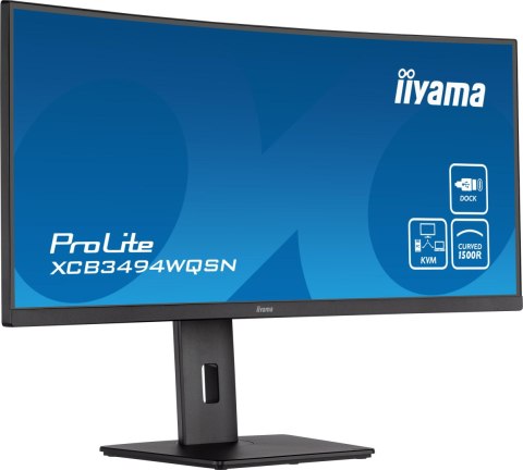 Monitor LED IIYAMA XCB3494WQSN-B5 34 cale VA KVM