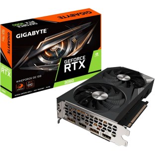 Karta graficzna GIGABYTE GeForce RTX 3060 Windforce OC 2.0 12 GB GDDR6 (GV-N3060WF2OC-12GD 2.0)