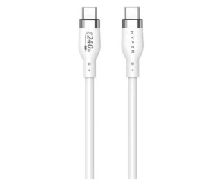 HyperDrive Kabel Hyper Juice 240W Silicone USB-C to USB-C Cable 1m White