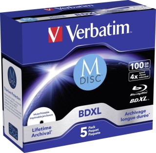 VERBATIM 100 GB 4x Jewel Case 5 szt.