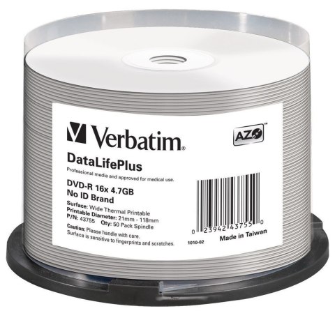 VERBATIM 4.7 GB 16x Spindle 50 szt.