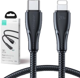 Kabel USB-C / Lightning Joyroom S-CL020A11 120cm 20W w oplocie czarny