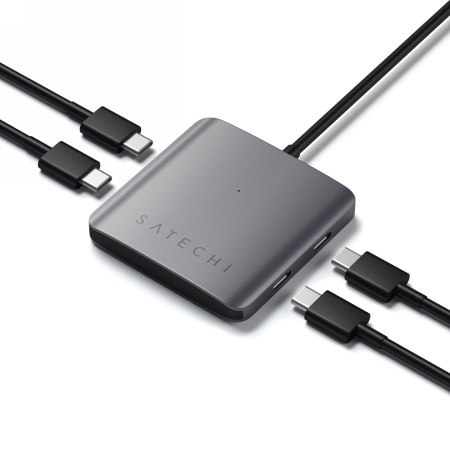 Satechi 4-Port USB-C Hub - hub USB-C (4x USB-C) (space gray)