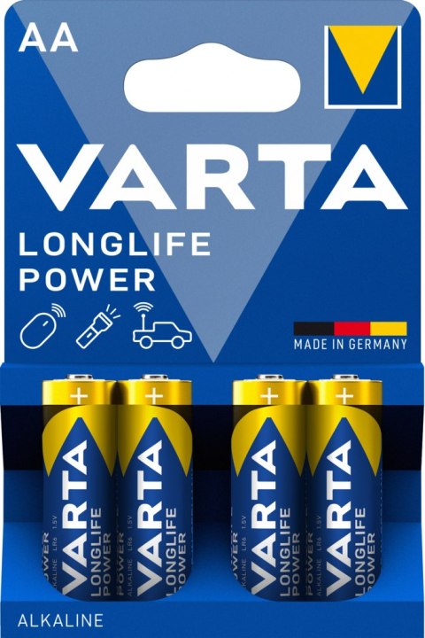 BATERIE ALKALICZNE VARTA R6 (AA) LONGLIFE POWER 4szt