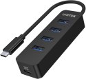 Unitek H1117B Hub USB-C, 4 porty USB 3.1, aktywny, 10 W