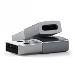 Satechi Aluminium Adapter - aluminiowy adapter do urządzeń mobilnych USB-A/ USB-C (space gray)