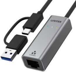 Adapter Unitek U1313C USB-A/C na RJ45 2.5G Ethernet