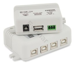 MUSB-4/1SO V3.2 Aktywny przedłużacz myszy USB z separowanym odbiornikiem