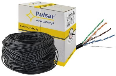 PU-NC302 Skrętka komputerowa, U/UTP, PE, żelowana, cat 5e, 24AWG, Cu, Fca, 305m, (zewnętrzna)