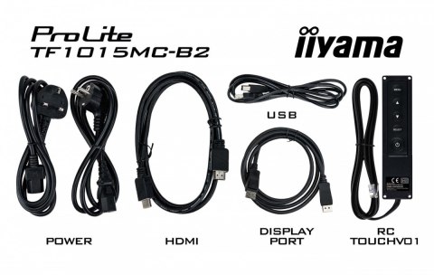 IIYAMA Monitor 10 cali TF1015MC-B3 POJ.10PKT, PIANKA, HDMI, DP