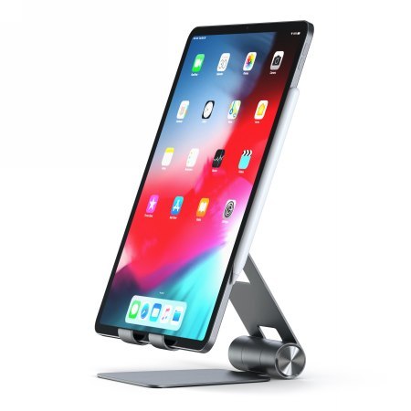 Satechi R1 Aluminum Hinge Holder Foldable Stand - aluminiowa składana podstawka do MacBook/iPad (silver) [SD]