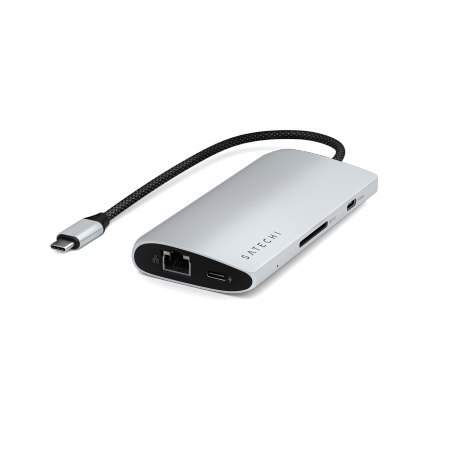 Satechi USB-C Multiport Adapter 8K - adapter USB-C (USB-C, HDMI, 3x USB 3.2 Gen 2 10Gbps, 1x USB 3.2 Gen 1 5Gbps, czytnik kart S