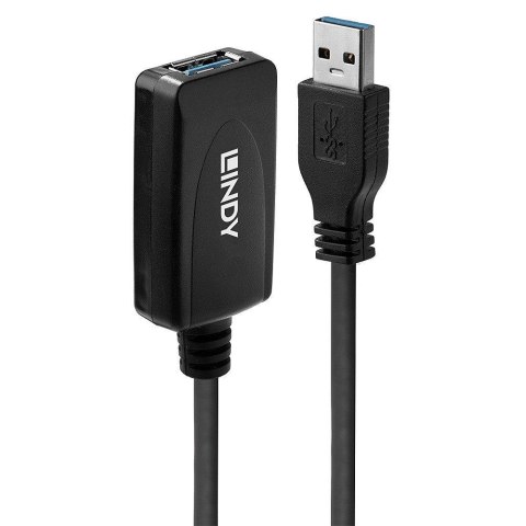 Kabel USB 3.0 LINDY Active Extension 5m czarny