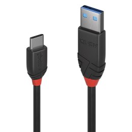 Kabel USB 3.1 LINDY Type A to C Cable 3A, Black Line 1m Black