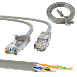 Extralink Kat.5e UTP 1m | Patchcord LAN | Miedź Kabel sieciowy skrętka