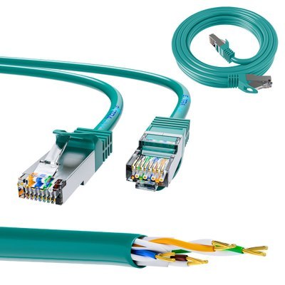 Extralink Kat.6 FTP 0.5m | Patchcord LAN | Miedź Kabel sieciowy skrętka 1Gbit/s