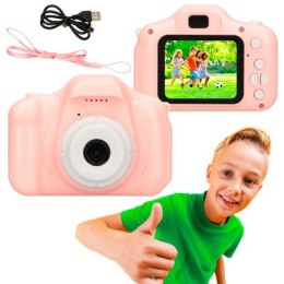 Extralink Kids Camera H20 Różowy | Aparat cyfrowy | 1080P 30fps, wyświetlacz 2.0