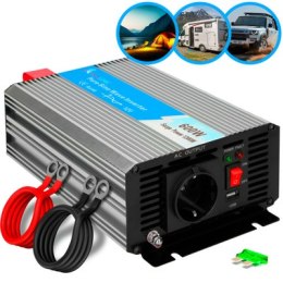 Extralink OPIP-600W | Przetwornica napięcia | samochodowa 12V, 600W czysty sinus