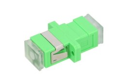 Extralink SC/APC | Adapter | Jednomodowy, Simplex, z bezbarwnymi zaślepkami