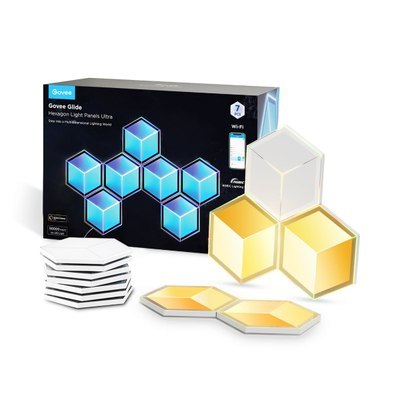 Govee H606A Glide Hexagon Light Panels Ultra 7-pack | Oświetlenie LED | RGBIC, 2.4GHz Wi-Fi, Bluetooth