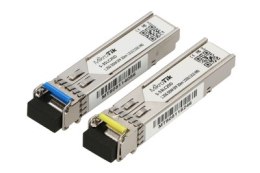 MikroTik S-3553LC20D | Moduł SFP | 1,25Gb/s, 20km, Jednomodowy, Para (T1310nm/R1550nm) + (T1550nm/R1310nm)