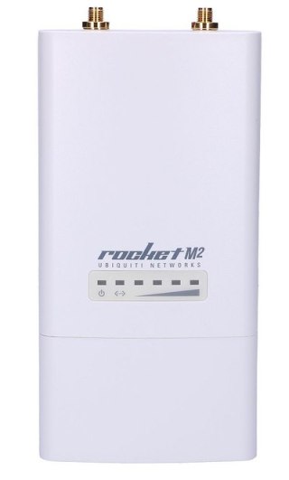 Ubiquiti RocketM2 | Stacja bazowa | 2,4GHz, 1x RJ45 100Mb/s, 2x RP-SMA