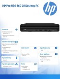 HP Inc. Komputer Pro Mini 260DM G9 i5-1355U 256GB/8GB/W11P 883X4EA