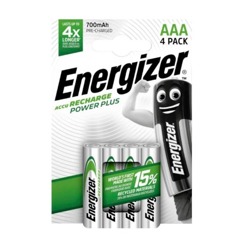 Akumulatorki Energizer R03/AAA Ni-MH 700mAh Power Plus - 4 sztuki