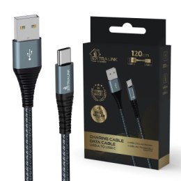 Extralink Smart Life USB Type-A to Type-C Czarny | Kabel USB-A - USB-C | 120cm