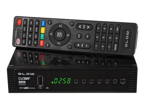 BLOW Dekoder tuner DVB-T2 8000FHD Premium