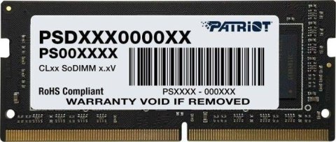 Pamięć PATRIOT (SODIMM\DDR4\8 GB\3200MHz\22 CL\Single)