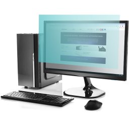 Qoltec Filtr światła niebieskiego 24 cale | 16:9 | Ochrona wzroku | Anti Glare | Matowy | na monitor