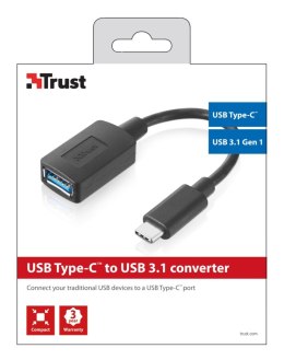 Adapter TRUST USB-C do USB3.0 Czarny 20967 USB Typ C - USB 3.0