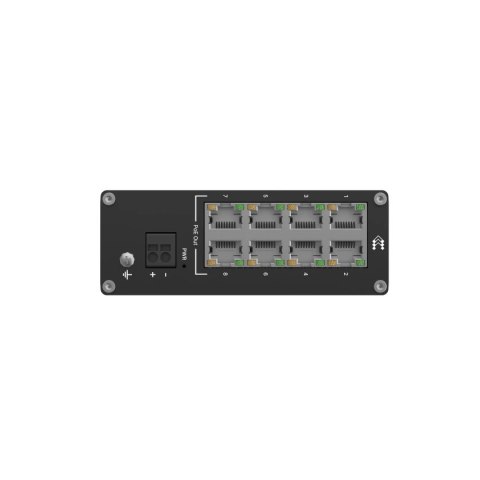 TELTONIKA Przełącznik niezarządzalny Industrial switch TSW040 8xPoE+, 8x10/100 Eth, DIN